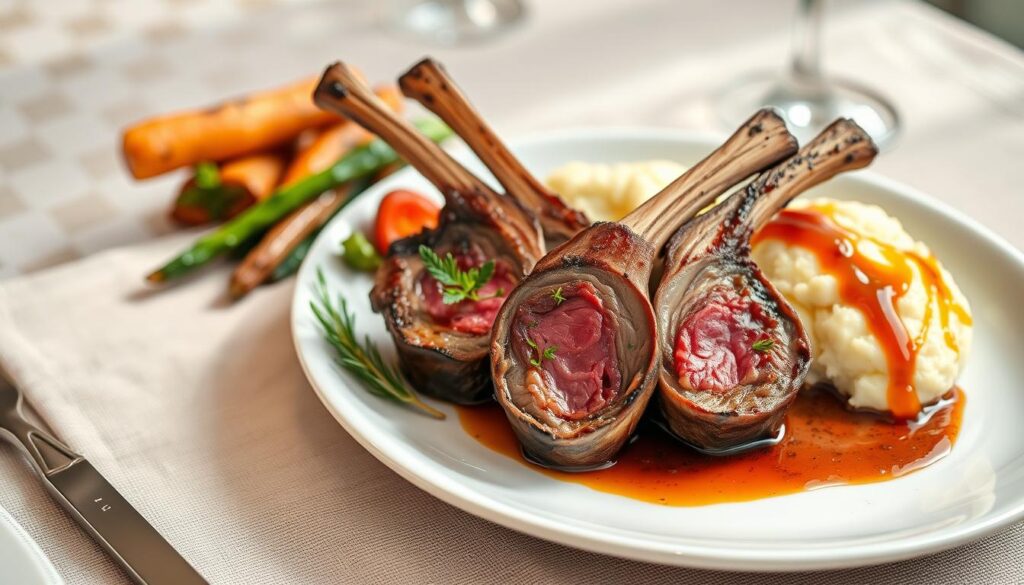 Lamb Chops with Side Dishes