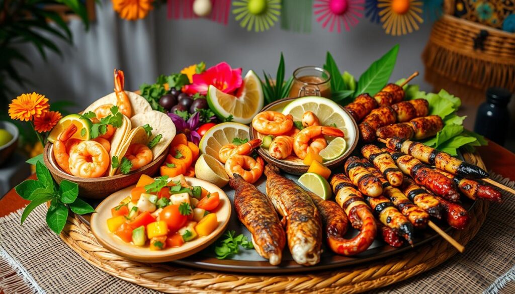 Mexican Seafood Celebration Platter