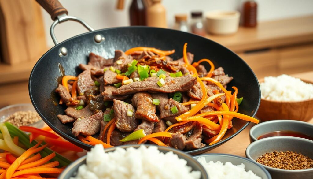 Asian Beef Dish Preparation