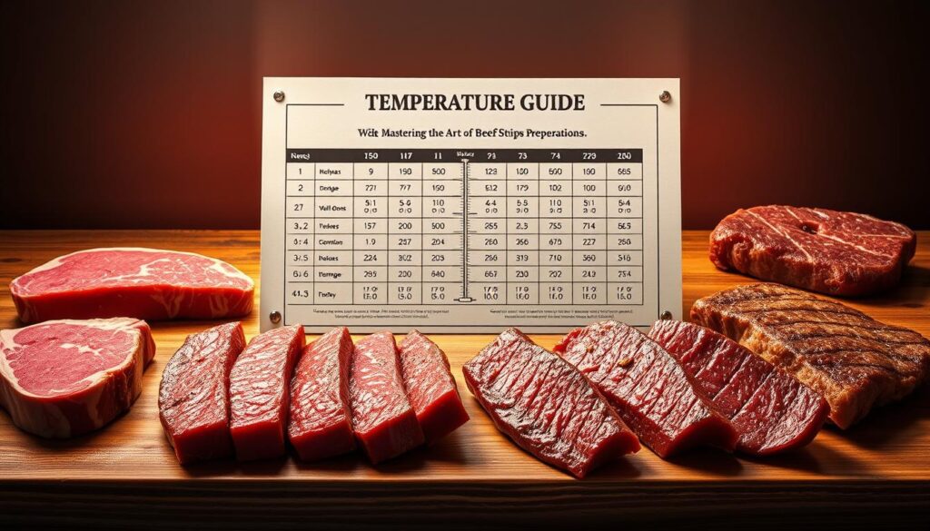 Beef Strips Temperature Guide