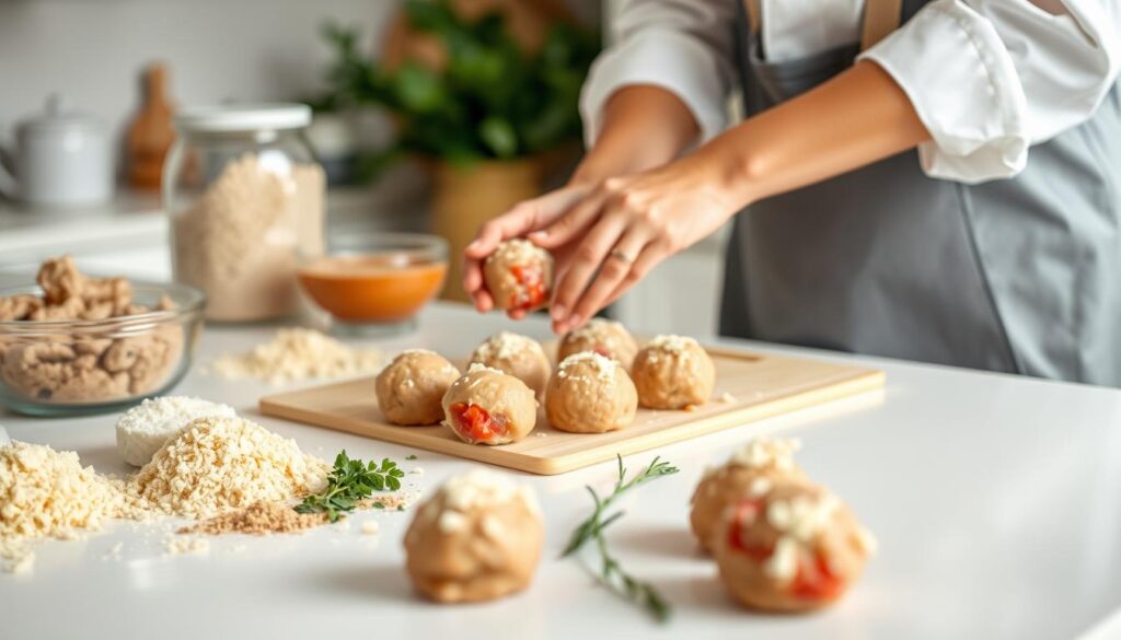 Chicken Parmesan Meatballs Preparation