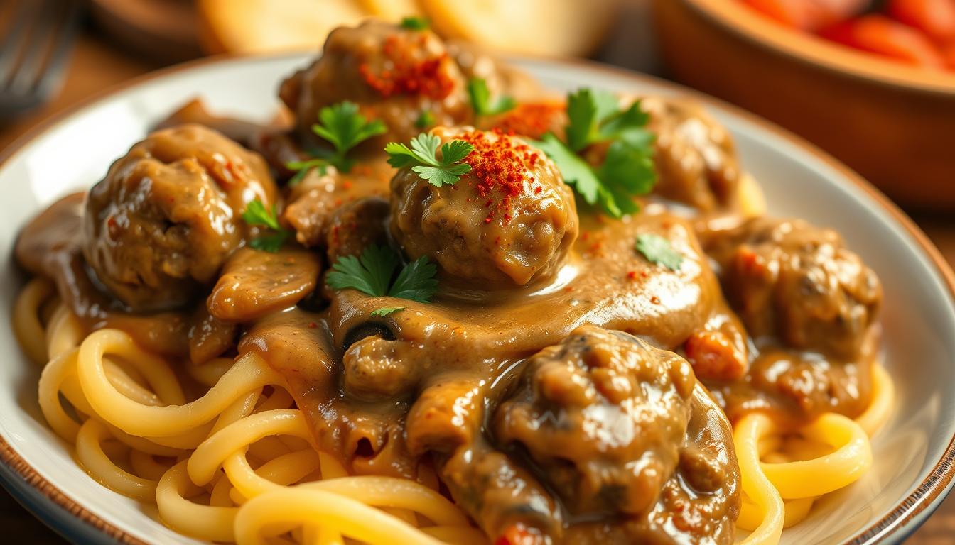 Hamburger Beef Stroganoff Recipe