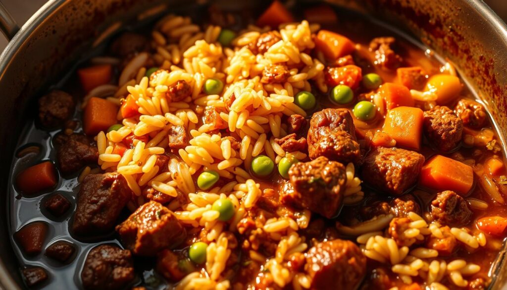 One-Pot Beef and Rice Skillet Meal